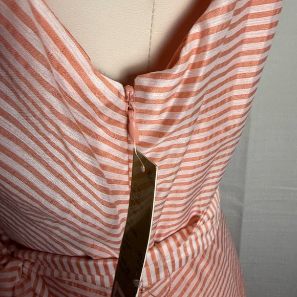 Gianni Bini Peach Striped Dress - Picture 3 of 9